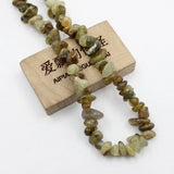 Natural Green Demantoid Freeform Nuggets Gemstone Strand