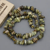 Natural Green Demantoid Freeform Nuggets Gemstone Strand