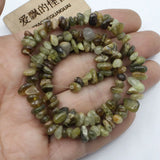 Natural Green Demantoid Freeform Nuggets Gemstone Strand