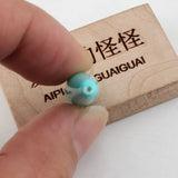 5 Pcs Turquoise Sea Shell Pearl Half Hole Beads For DIY