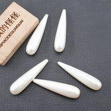 5 Pcs Natural Sea Shell Pearl Half Hole Beads For DIY Jewelry