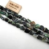Green Agate Rough Nugget Beads 15.5'' Loose Beads Jewelry Making DIY