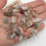 10-14mm-13-19mm Rutilated Quartz Beads 16'' Strands