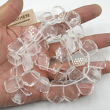 Clear Quartz Crystal Fancy Beads 16'' Strands