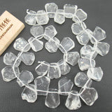 Clear Quartz Crystal Fancy Beads 16'' Strands