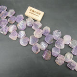 APDGG Natural Fancy Purple Amethyst Crystal Beads 15.5'' Strands