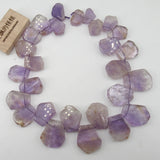 APDGG Natural Fancy Purple Amethyst Crystal Beads 15.5'' Strands