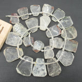 Natural Clear Quartz Crystal Nugget Beads 15.5'' Strands