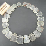 Natural Clear Quartz Crystal Nugget Beads 15.5'' Strands