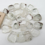 Natural Clear Quartz Crystal Nugget Beads 15.5'' Strands