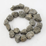 20mm Yellow Pyrite Rough Nugget Loose Beads 15.5'' Strands
