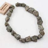 20mm Yellow Pyrite Rough Nugget Loose Beads 15.5'' Strands