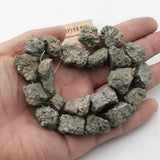 20mm Yellow Pyrite Rough Nugget Loose Beads 15.5'' Strands