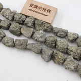 20mm Yellow Pyrite Rough Nugget Loose Beads 15.5'' Strands