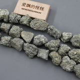 20mm Yellow Pyrite Rough Nugget Loose Beads 15.5'' Strands