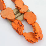 APDGG Orange Turquoise Nugget Beads 14.5'' Strand