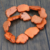 APDGG Orange Turquoise Nugget Beads 14.5'' Strand