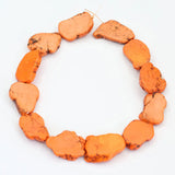 APDGG Orange Turquoise Nugget Beads 14.5'' Strand