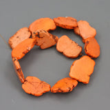 APDGG Orange Turquoise Nugget Beads 14.5'' Strand
