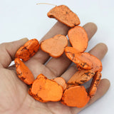 APDGG Orange Turquoise Nugget Beads 14.5'' Strand