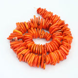 Orange Turquoise Gems Loose Beads 15'' Strands Jewelry DIY