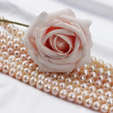 APDGG 9-10mm AA Pink Lavender Pearl Strands Loose Beads DIY