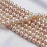 APDGG 9-10mm AA Pink Lavender Pearl Strands Loose Beads DIY