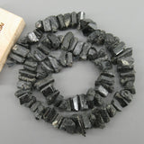 APDGG Natural Tourmaline 5x10mm Rough Nuggets Beads 15'' Strand