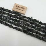 APDGG Natural Tourmaline 5x10mm Rough Nuggets Beads 15'' Strand