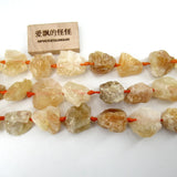 Natural Citrine Rough Quartz Raw Beads 16.5'' Strand DIY Jewelry