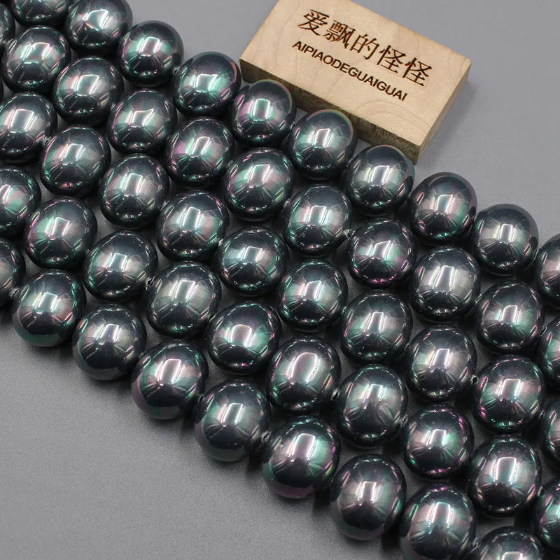 Natural Egg Oval Colorful Shell Beads Mother of pearl Loose Beads