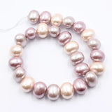APDGG Egg Oval Purple Pink Mix Shell Beads 16'' Loose Beads Jewelry DIY