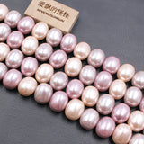 APDGG Egg Oval Purple Pink Mix Shell Beads 16'' Loose Beads Jewelry DIY