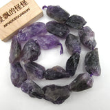 APDGG Amethyst Quartz Rough Nuggets Beads 15.5'' Strand