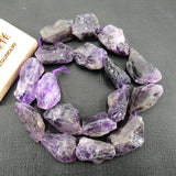 APDGG Amethyst Quartz Rough Nuggets Beads 15.5'' Strand