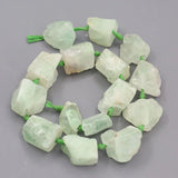 Fancy Green Fluorite Rough Raw Nugget Beads 17'' strand Jewelry Making DIY