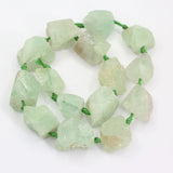 Fancy Green Fluorite Rough Raw Nugget Beads 17'' strand Jewelry Making DIY