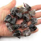 APDGG Smoky Quartz Rough Beads 16.5'' Strand DIY Jewelry Making