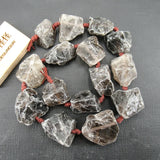 APDGG Smoky Quartz Rough Beads 16.5'' Strand DIY Jewelry Making