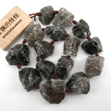 APDGG Smoky Quartz Rough Beads 16.5'' Strand DIY Jewelry Making