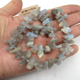 Labradorite Rough Nugget Beads 15.5'' for Jewelry Making DIY