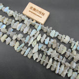 Labradorite Rough Nugget Beads 15.5'' for Jewelry Making DIY