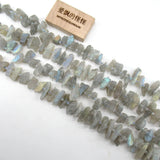 Labradorite Rough Nugget Beads 15.5'' for Jewelry Making DIY