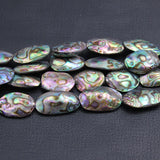Natural Paua Abalone Shell Nugget Beads 15'' For Jewelry Making