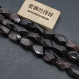 Natural Red Garnet Faceted Nugget Beads 16'' for Jewelry Making