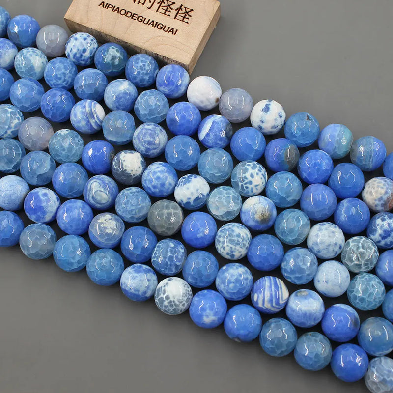APDGG 12MM Round Agate Loose Beads 15" Strands for Jewelry Making