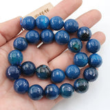 APDGG 16MM Round Agate Loose Beads 15" Strands DIY Jewelry Making