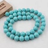 APDGG 8MM Natural Turquoise Loose Beads 15.5" Strands
