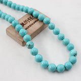 APDGG 8MM Natural Turquoise Loose Beads 15.5" Strands