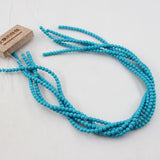 APDGG 5 Strands 4MM Turquoise Beads for Jewelry Making DIY